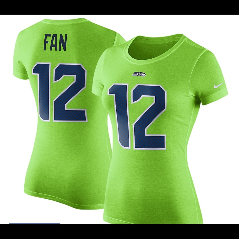Nike pro shop 12th fan tshirt neon green